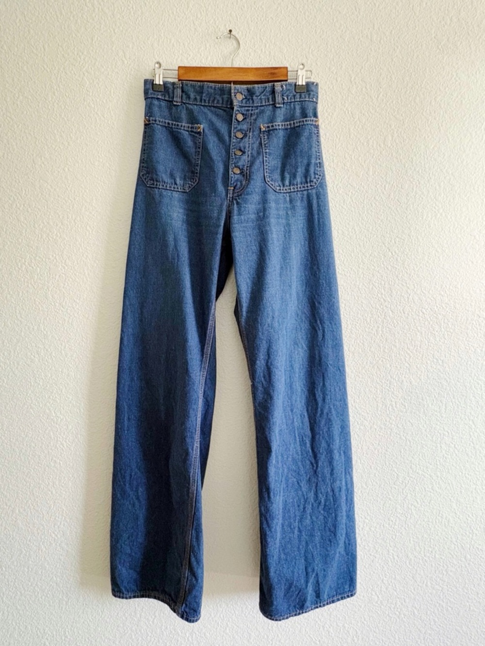Vintage Levi’s Strauss High Rise Wide Leg Trouser Jeans Rare Vintage - Picture 2 of 11